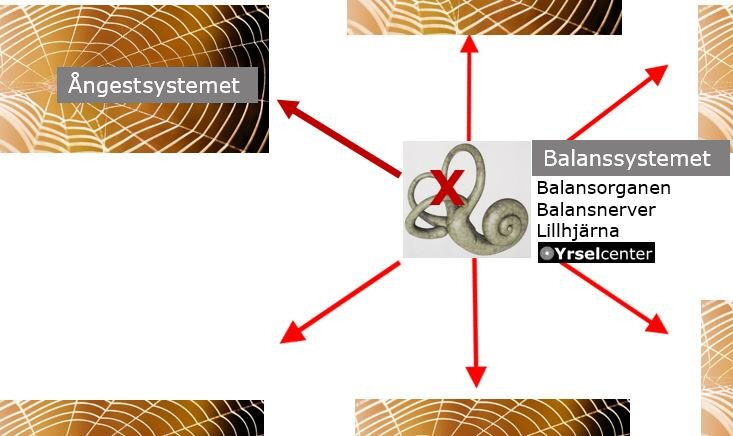 Ångestsystemet-Balanssystemet sammankopplade